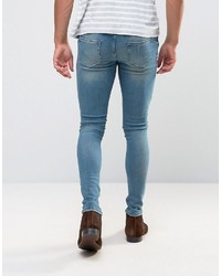 hellblaue enge Jeans von Asos