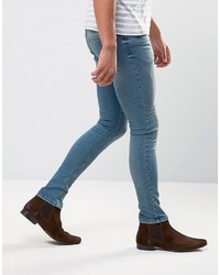 hellblaue enge Jeans von Asos