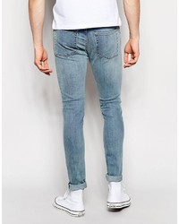 hellblaue enge Jeans von Weekday