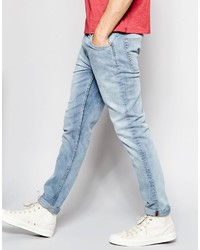 hellblaue enge Jeans von Weekday