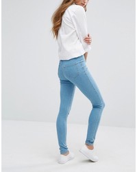 hellblaue enge Jeans von Miss Selfridge
