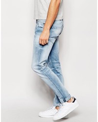 hellblaue enge Jeans von Replay