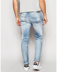 hellblaue enge Jeans von Replay