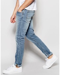 hellblaue enge Jeans von Lee