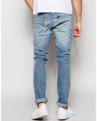 hellblaue enge Jeans von Lee