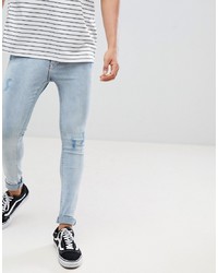 hellblaue enge Jeans von Just Junkies