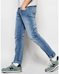 hellblaue enge Jeans von Lee