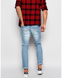 hellblaue enge Jeans von Solid