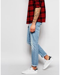 hellblaue enge Jeans von Solid