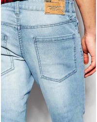 hellblaue enge Jeans von Solid