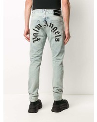 hellblaue enge Jeans von Palm Angels