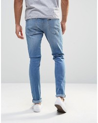 hellblaue enge Jeans von Lee