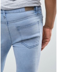 hellblaue enge Jeans von Mango
