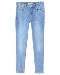 hellblaue enge Jeans von Mango