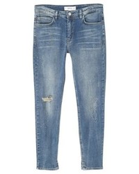 hellblaue enge Jeans von Mango