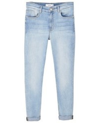 hellblaue enge Jeans von Mango