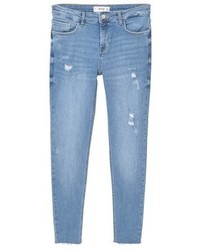 hellblaue enge Jeans von Mango