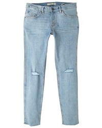 hellblaue enge Jeans von Mango