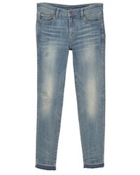 hellblaue enge Jeans von Mango