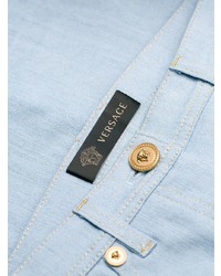hellblaue enge Jeans von Versace
