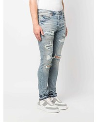 hellblaue enge Jeans von purple brand