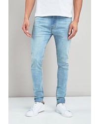 hellblaue enge Jeans von next