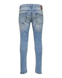 hellblaue enge Jeans von ONLY & SONS