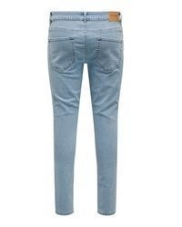 hellblaue enge Jeans von ONLY & SONS