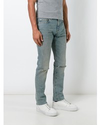 hellblaue enge Jeans von Saint Laurent