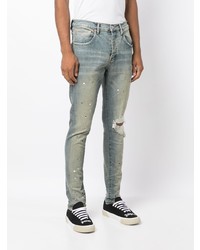 hellblaue enge Jeans von purple brand