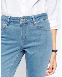 hellblaue enge Jeans von Asos