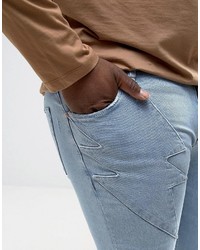 hellblaue enge Jeans von Asos