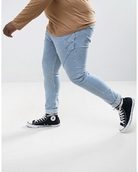 hellblaue enge Jeans von Asos