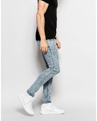 hellblaue enge Jeans von Pull&Bear