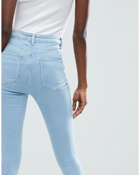 hellblaue enge Jeans von Asos