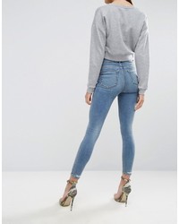 hellblaue enge Jeans von Asos