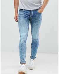hellblaue enge Jeans von Saints Row