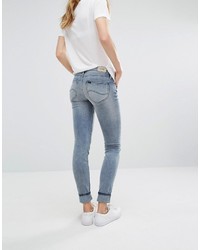hellblaue enge Jeans von Lee