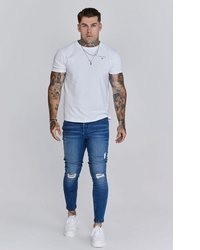 hellblaue enge Jeans von Siksilk