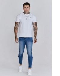 hellblaue enge Jeans von Siksilk