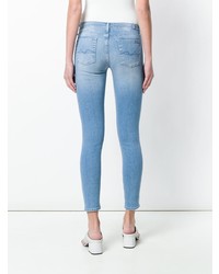 hellblaue enge Jeans von 7 For All Mankind