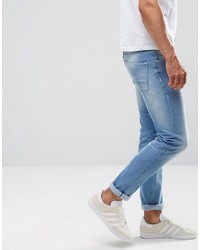 hellblaue enge Jeans von Asos