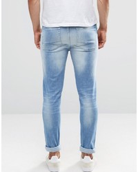 hellblaue enge Jeans von Asos