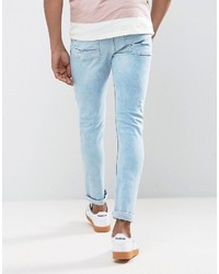 hellblaue enge Jeans von Asos