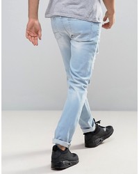 hellblaue enge Jeans von Asos