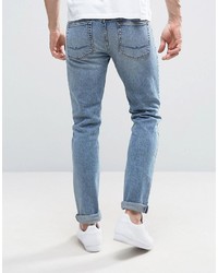 hellblaue enge Jeans von Asos