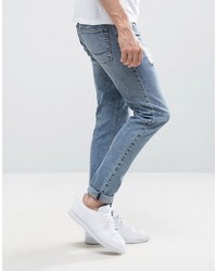 hellblaue enge Jeans von Asos