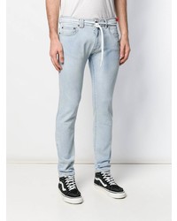 hellblaue enge Jeans von Off-White