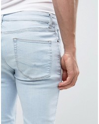 hellblaue enge Jeans von Asos