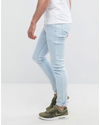 hellblaue enge Jeans von Asos